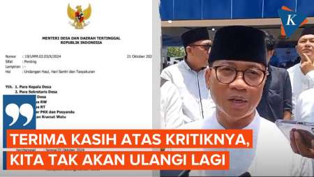 Mendes PDT Yandri Sebut Tak Akan Ulangi Kesalahan soal Undangan Stempel Kementerian