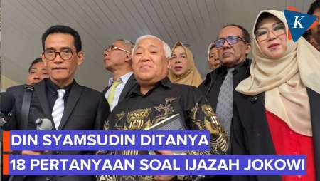 Din Syamsudin Diperiksa Empat Jam Terkait Tudingan Ijazah Palsu Jokowi