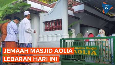 Jemaah Masjid Aolia Gunung Kidul Lebaran Hari Ini