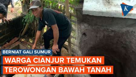 Penampakan Terowongan Bawah Tanah yang Ditemukan Warga Cianjur Saat Gali Sumur