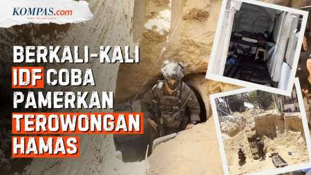 Satu per Satu Terowongan Hamas Ditemukan dan Dipamerkan IDF