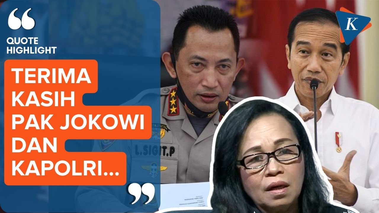 Ungkapan Terima Kasih Ibu Richard pada Jokowi hingga Kapolri