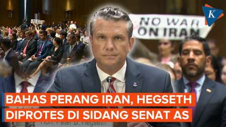 Minta Tambah Dana Perang Iran, Hegseth Diprotes Di Sidang Senat AS