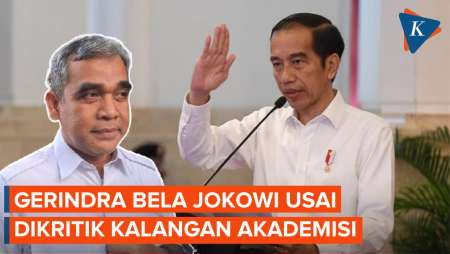 Gerindra Bela Jokowi yang Ramai Dikritik Kalangan Akademisi