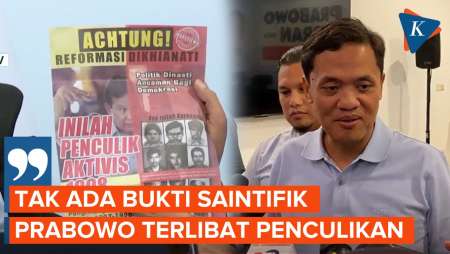 TKN Beberkan Bukti Prabowo Tak Terlibat Kasus Penculikan Aktivis 1998