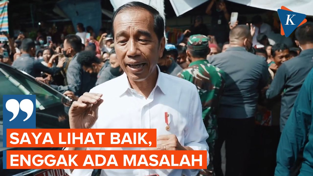 Jokowi Pastikan Harga dan Stok Pangan di Pasar Kaltara Tak Ada Masalah