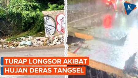 Situasi Terkini Turap Longsor di Serua Indah Tangerang Selatan