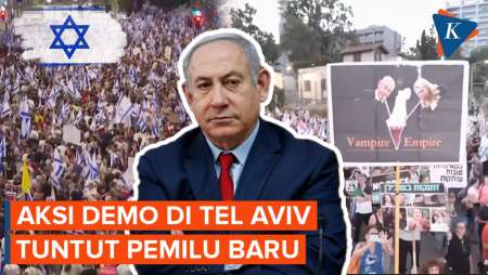 Ribuan Warga Israel Padati Tel Aviv, Protes Pemerintahan Netanyahu