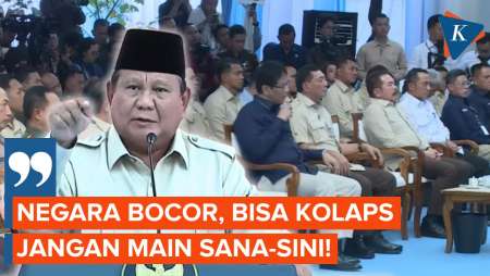 Prabowo Ingatkan Jaksa: Negara Bocor Bisa Kolaps, Jangan Manin Sana-sini!