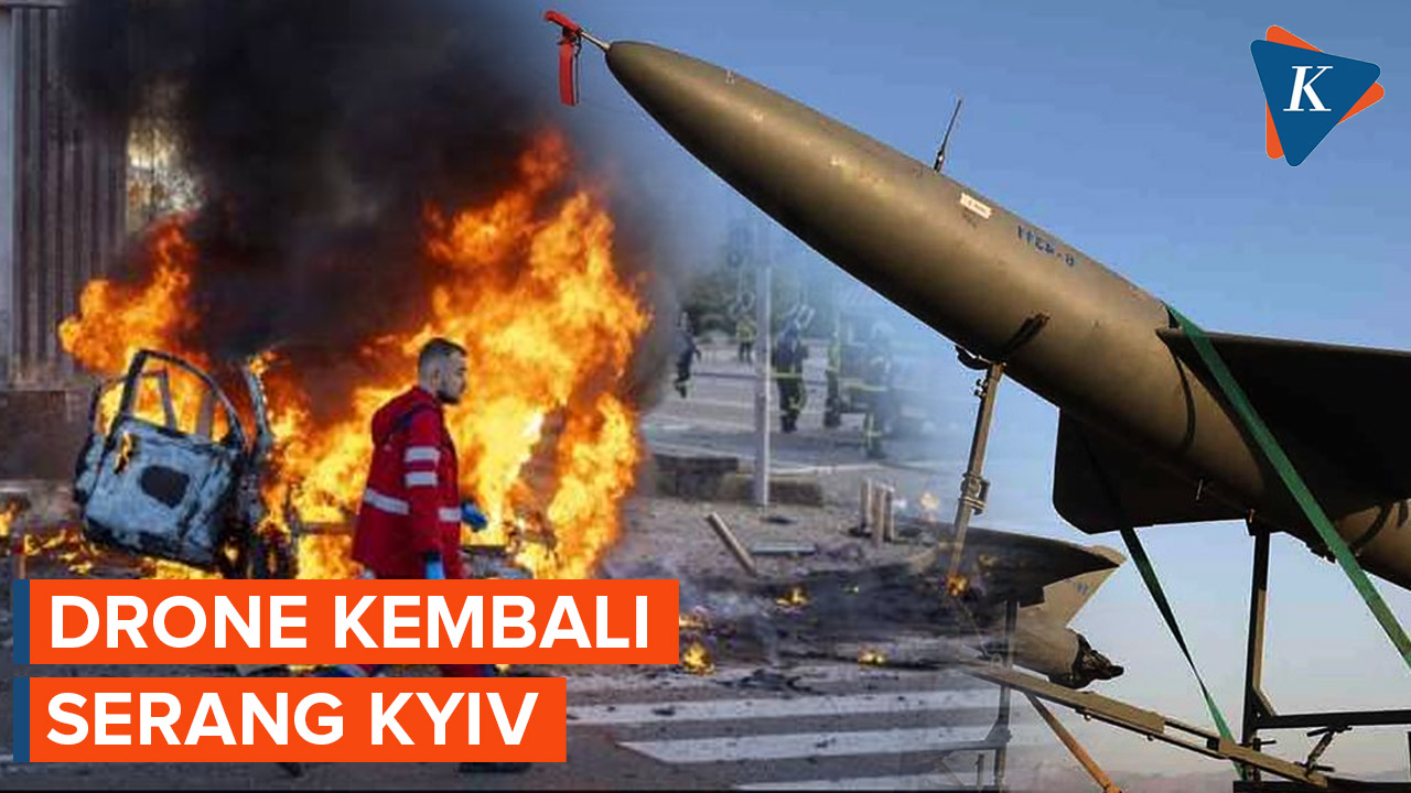 Kyiv Diserbu Serangan Drone dari Rusia