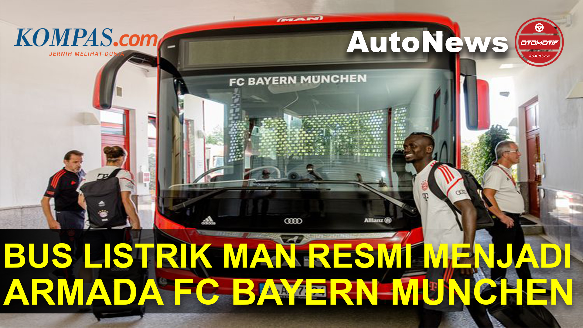 FC Bayern Munchen Pakai Bus Listrik MAN sebagai Armada Resmi