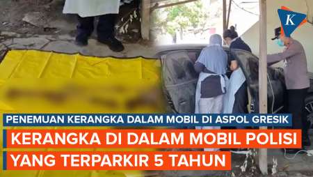 Penemuan Kerangka Manusia di Dalam Mobil Polisi di Gresik