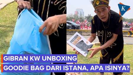 Unboxing Goodie Bag HUT Ke-81 RI Di Istana: Ada Kartu Uang Elektronik, Buku Prabowo, Kelereng