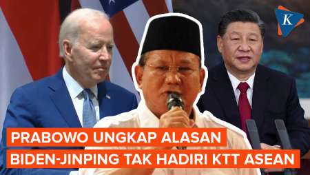 Prabowo Ungkap Alasan Joe Biden dan Xi Jinping Absen di KTT ASEAN