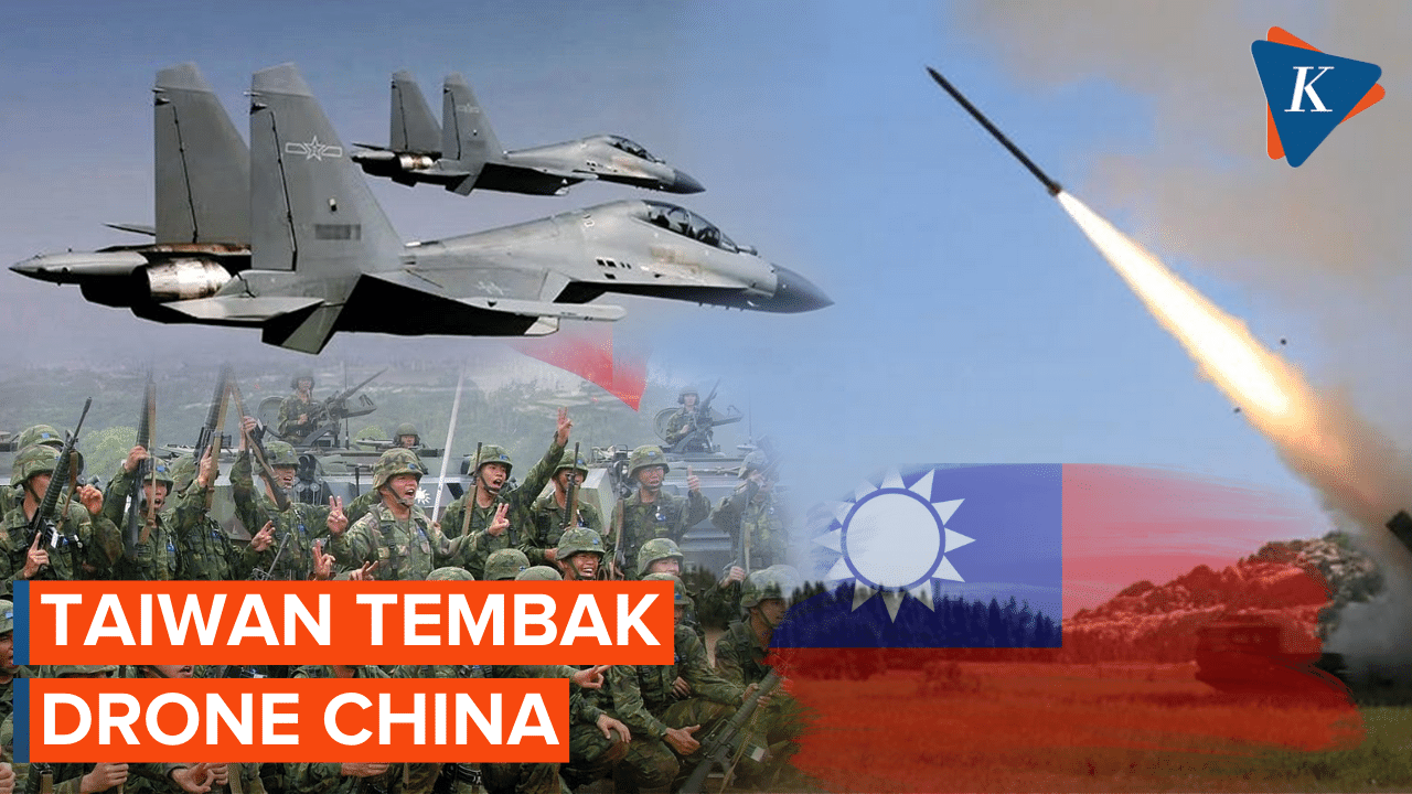Perdana! Taiwan Tembak Jatuh Drone China