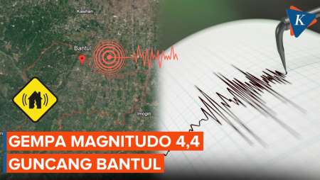 Gempa Magnitudo 4,4 Guncang Bantul, Terasa hingga Jawa Timur