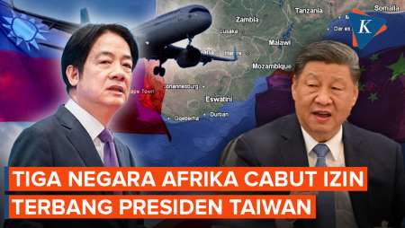 China Puji Tiga Negara Yang Cabut Izin Terbang Pesawat Presiden Taiwan