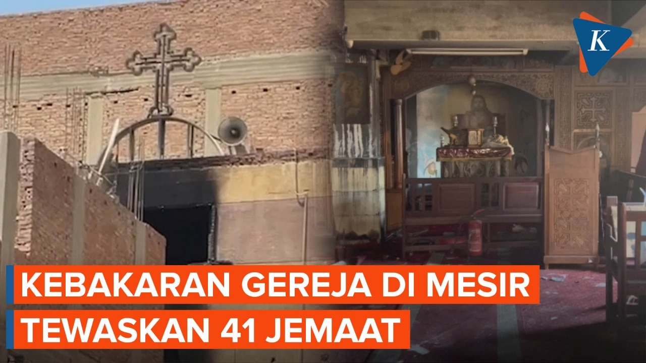 Gereja Kristen Koptik di Mesir Terbakar, 41 Jemaat Tewas