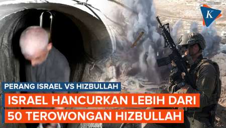 Israel Hancurkan Lebih dari 50 Terowongan dan Infrastruktur Hizbullah di Lebanon