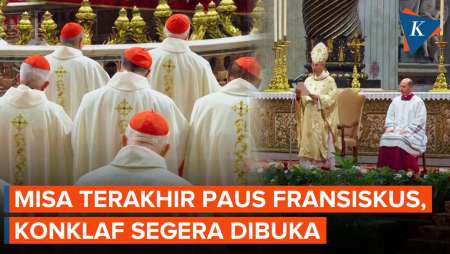 Momen Misa Terakhir untuk Paus Fransiskus, Konklaf Dibuka Dua Hari Lagi