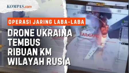Peta Serangan Operasi Jaring Laba-laba, Modal Kecil Ukraina Bobol Pertahanan Rusia