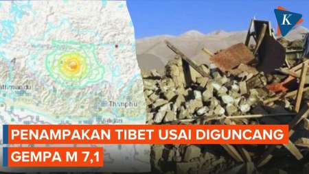 Penampakan Tibet Usai Diguncang Gempa M 7,1, Korban Tewas 32 Orang