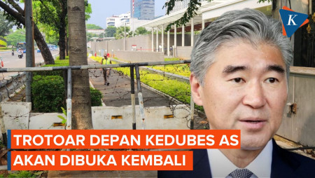 Usai Diprotes Pejalan Kaki, Dubes AS Bersedia Bongkar Penutup Trotoar