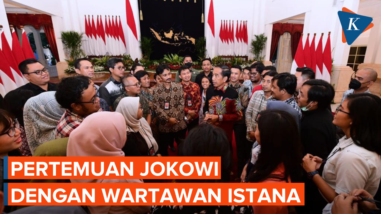 Bincang Santai Jokowi dengan Wartawan Istana
