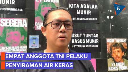 4 Anggota TNI Pelaku Penyiraman Air Keras Ke Andrie Yunus