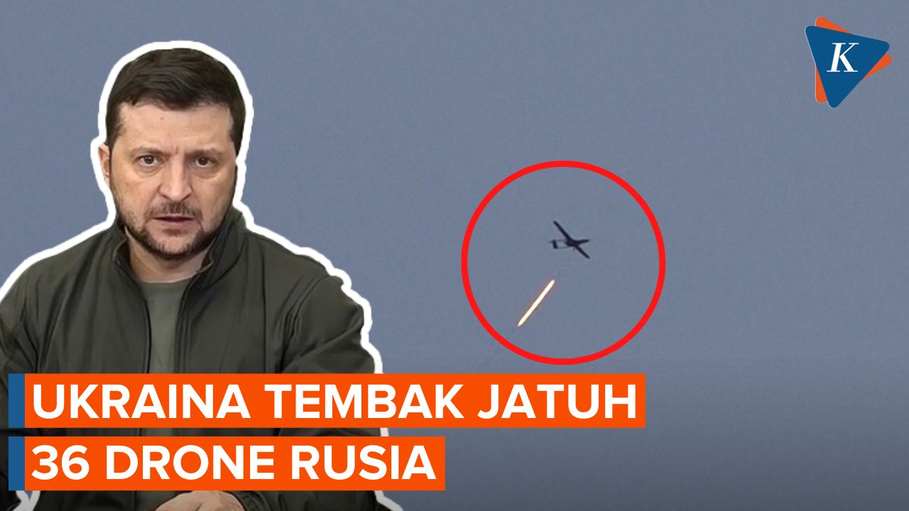 Militer Ukraina Klaim Tembak Jatuh 36 Drone Rusia