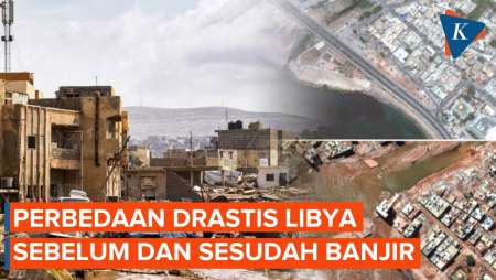 Penampakan Libya Sebelum dan Sesudah Banjir, Berubah Jadi Coklat Merah