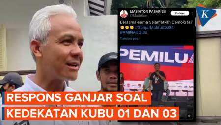 Soal Kedekatan Kubu 01 dan 03, Ganjar: Terlalu Dini Bicara Kolaborasi