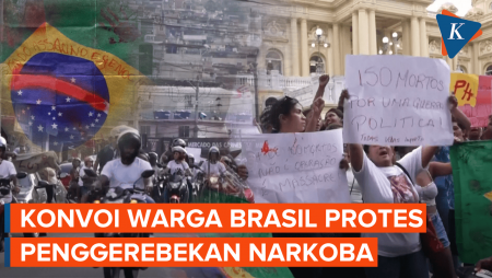 Warga Brasil Gelar Konvoi Protes Penggerebekan Narkoba Yang Tewaskan 132 Orang