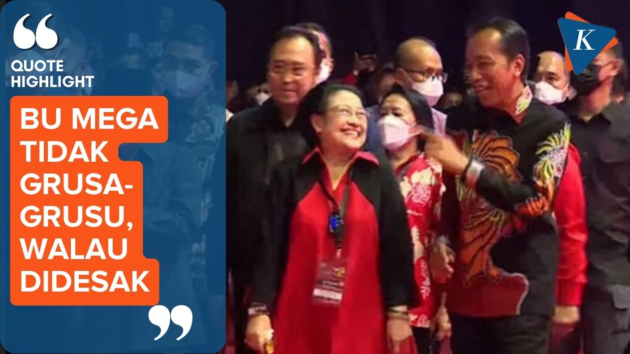 Momen Jokowi Puji Megawati karena Belum Umumkan Nama Capres