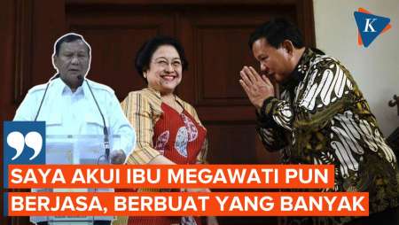 Momen Prabowo Puji Kinerja Megawati Saat Jadi Presiden di Dialog kadin