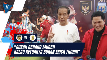 Momen Erick Thohir Tersipu Malu Dengar Pujian Langsung dari Jokowi