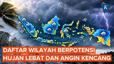 Potensi Hujan Lebat dan Angin Kencang 10-11 September 2026, Ini Wilayahnya