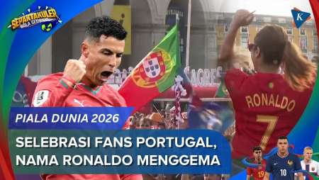Selebrasi Fans Portugal Rayakan Kemenangan 5-0 Atas Uzbekistan, Nama Ronaldo Menggema