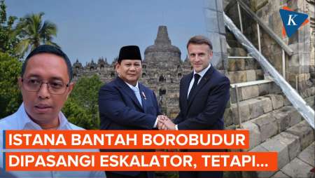 Bukan Eskalator, Istana Sebut Borobudur Dipasang Stairlift untuk Prabowo-Macron