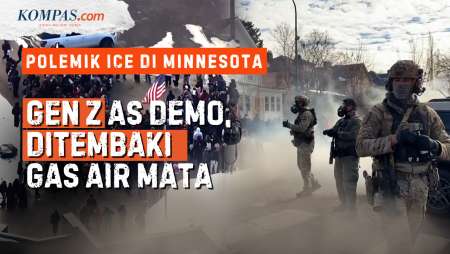Aksi Demo Gen Z AS Dibalas Tembakan Gas Air Pasukan ICE Di Minnesota