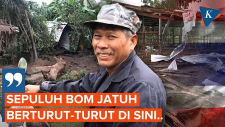 Derita Warga Thailand di Perbatasan, Rumah Rusak Dihujani Bom!
