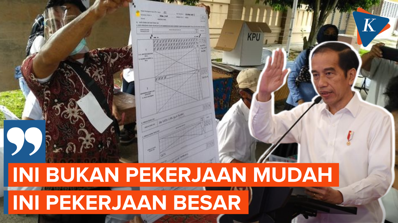 Jokowi Sebut Penyelenggaraan Pemilu 2024 Bukan Pekerjaan Mudah