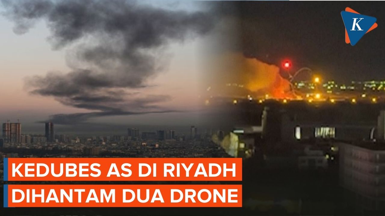 Kedubes AS di Arab Saudi Dihantam Drone, Trump Sebut Bakal Balas Iran