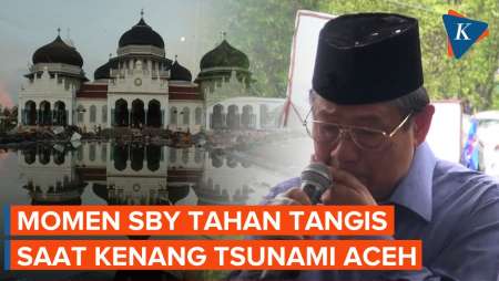 Suara SBY Bergetar Menahan Tangis Saat Kenang Tsunami Aceh 2004