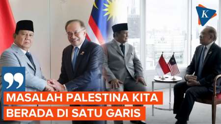 Prabowo: Indonesia-Malaysia Satu Barisan Dukung Kemerdekaan Palestina