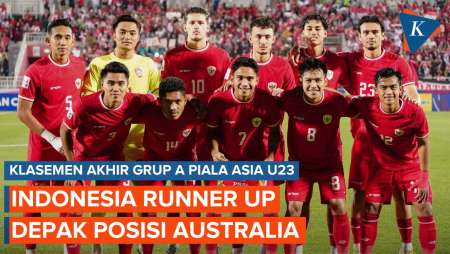 Klasemen Akhir Grup A Piala Asia U23, Timnas Indonesia Amankan Tiket Perempat Final