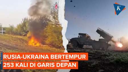 Rusia-Ukraina Terlibat 253 Pertempuran di Garis Depan
