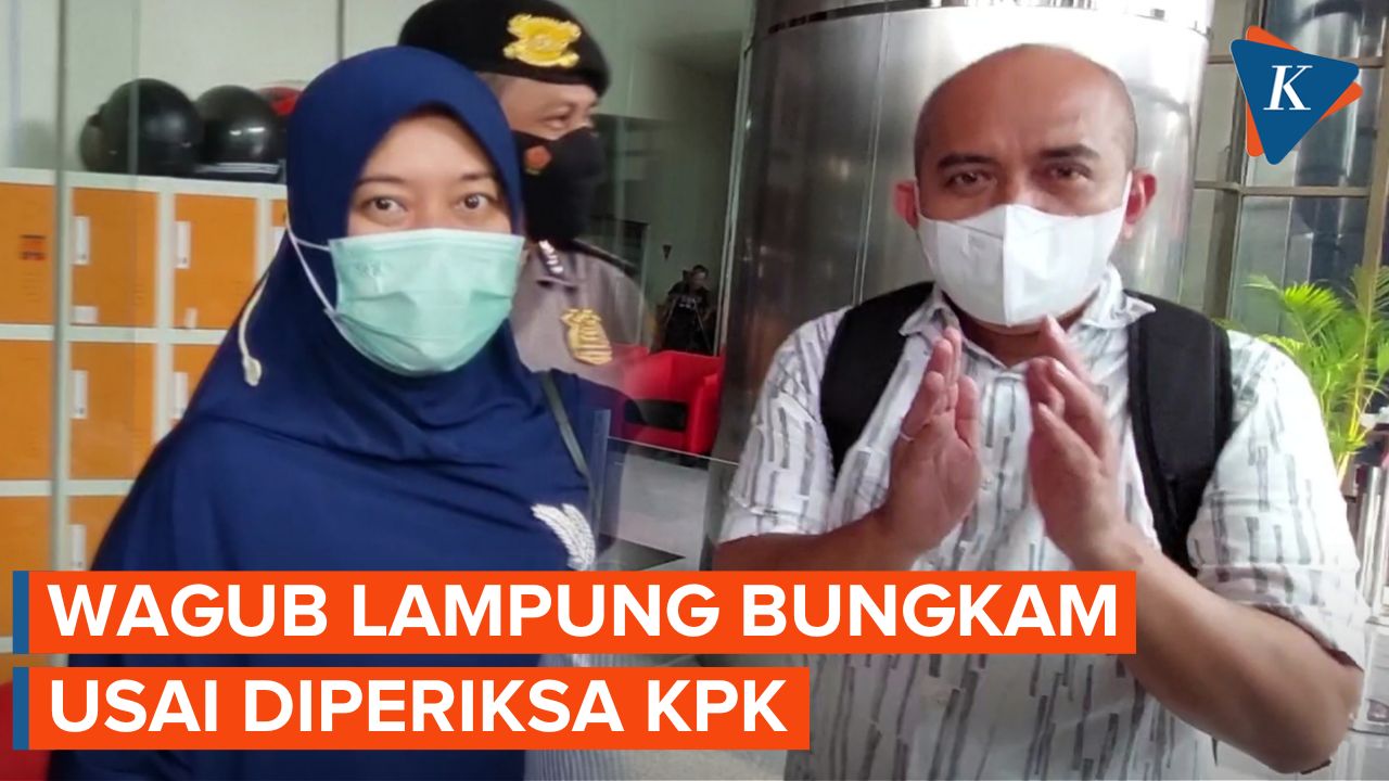 Wagub Lampung dan Wali Kota Pangkalpinang Bungkam Usai Diperiksa KPK