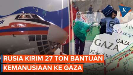 Rusia Terbangkan 27 Ton Bantuan Kemanusiaan untuk Warga Gaza via Mesir