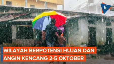 BMKG Peringatkan Potensi Hujan Dan Angin Kencang 2-5 Oktober 2026, Ini Wilayahnya